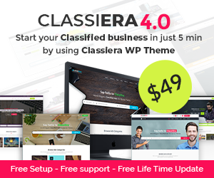 Classiera - Classified Ads WordPress Theme