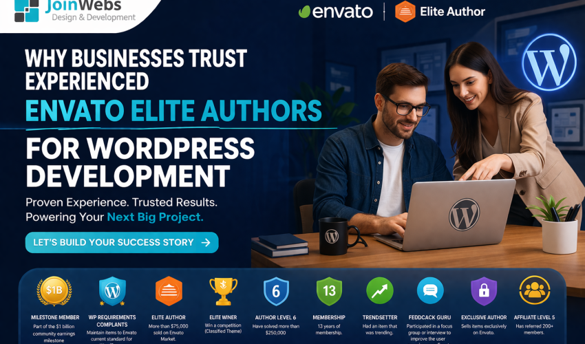 Why Businesses Trust Experienced Envato Elite Authors for WordPress Development